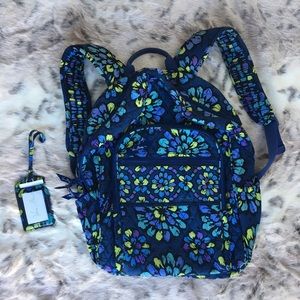 Vera Bradley Backpack + Luggage Tag NWOT
